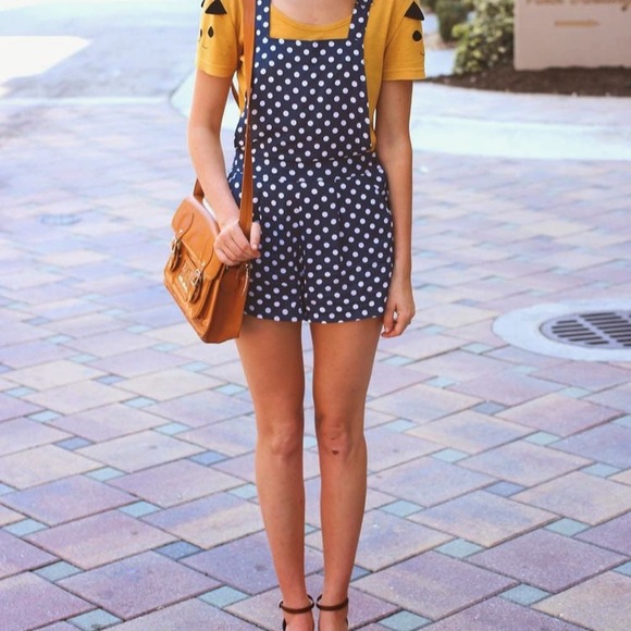 Polka dot overall dress - Picture 8 of 8